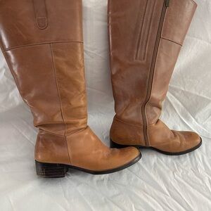 Stylish Tan Over the Knee Boots